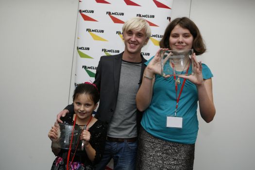 Tom Felton with Two Winners he Presented Awards To
Thanks to Anna L. who works with FILMCLUB
