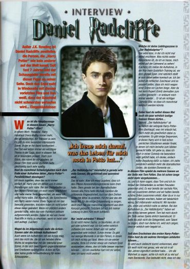 Germany's One Special Magazine 2009
Danie Radcliffe speaks about Tom Felton
Scan: Estrella89san
