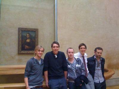 visiting the Mona Lisa
