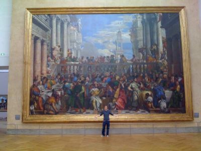 Little Tom, Big Painting
at the Louvre
